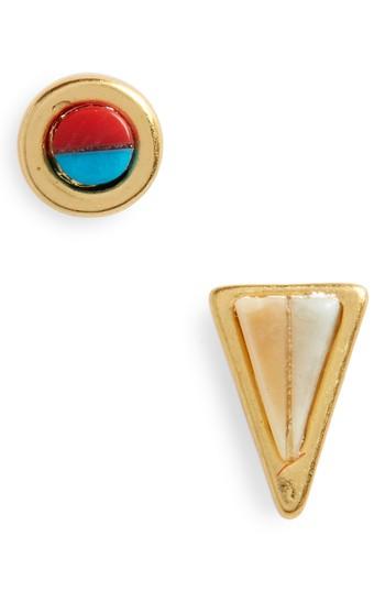 Women's Madewell Delicate Mismatched Stud Earrings