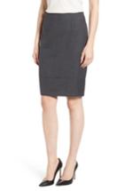 Women's Boss Vibena Wool Suit Skirt - Grey