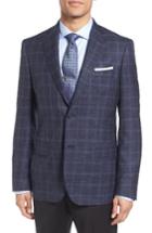 Men's John W. Nordstrom Classic Fit Plaid Wool Blend Sport Coat