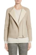 Women's Lafayette 148 New York Christa Wool & Cashmere Jacket - Beige