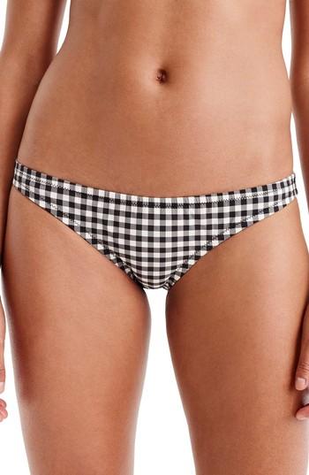Women's J.crew Cali Hipster Bikini Bottoms - Black
