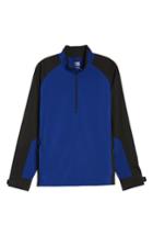 Men's Cutter & Buck 'summit' Weathertec Wind & Water Resistant Half Zip Jacket, Size - Blue
