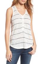 Women's Lucky Brand Stripe Linen Blend Knit Tank