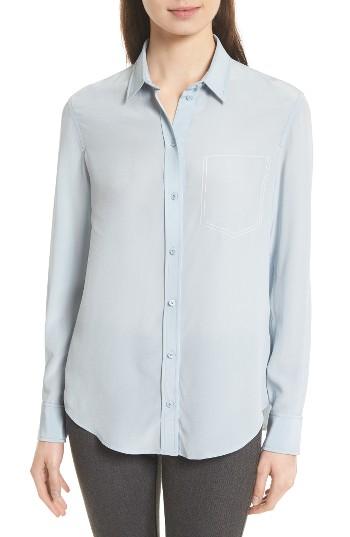 Women's Joseph Garcon Silk Blouse Us / 36 Fr - Blue