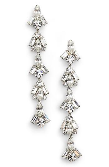 Women's Cristabelle Crystal Linear Drop Earrings