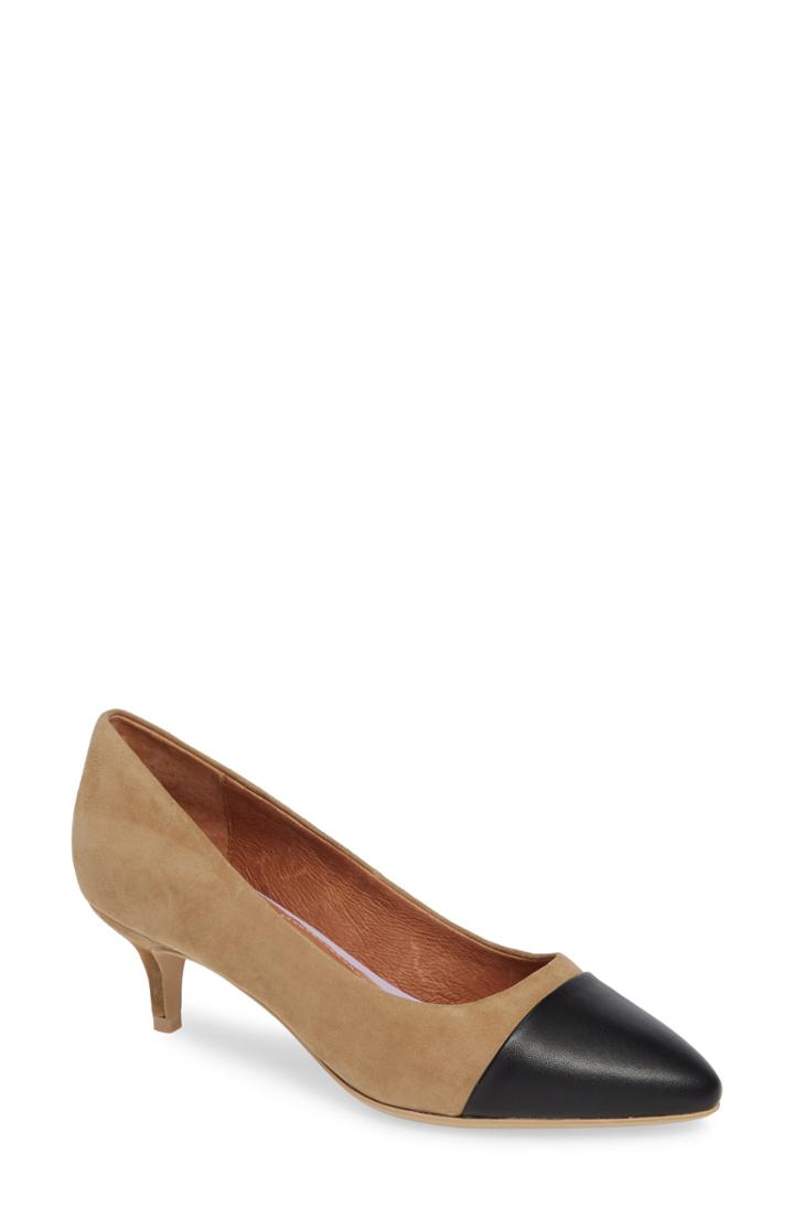 Women's Sudini Brees Cap Toe Pump .5 M - Brown