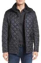 Men's Cole Haan Diamond Quilted Jacket, Size - Blue