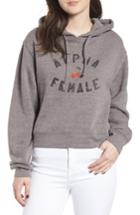 Women's Sub Urban Riot X Erin & Sara Alpha Female Crop Sweatshirt - Grey