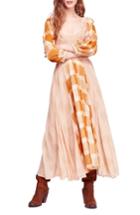 Women's Free People Old Friends Cotton Blend Maxi Dress - Orange