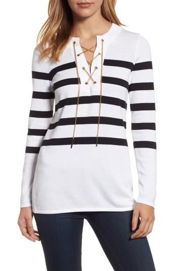Women's Michael Michael Kors Laced Chain Tunic - White