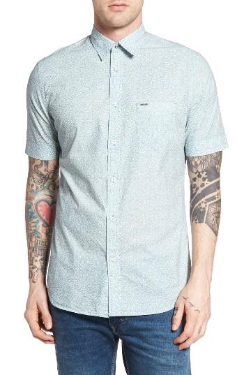 Men's Diesel Extra Trim Fit Print Poplin Shirt - Blue