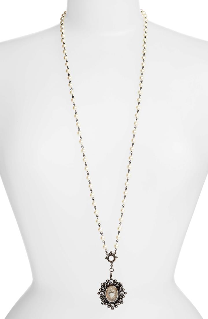 Women's Virgins Saints & Angels Sacred Heart Rosary Necklace