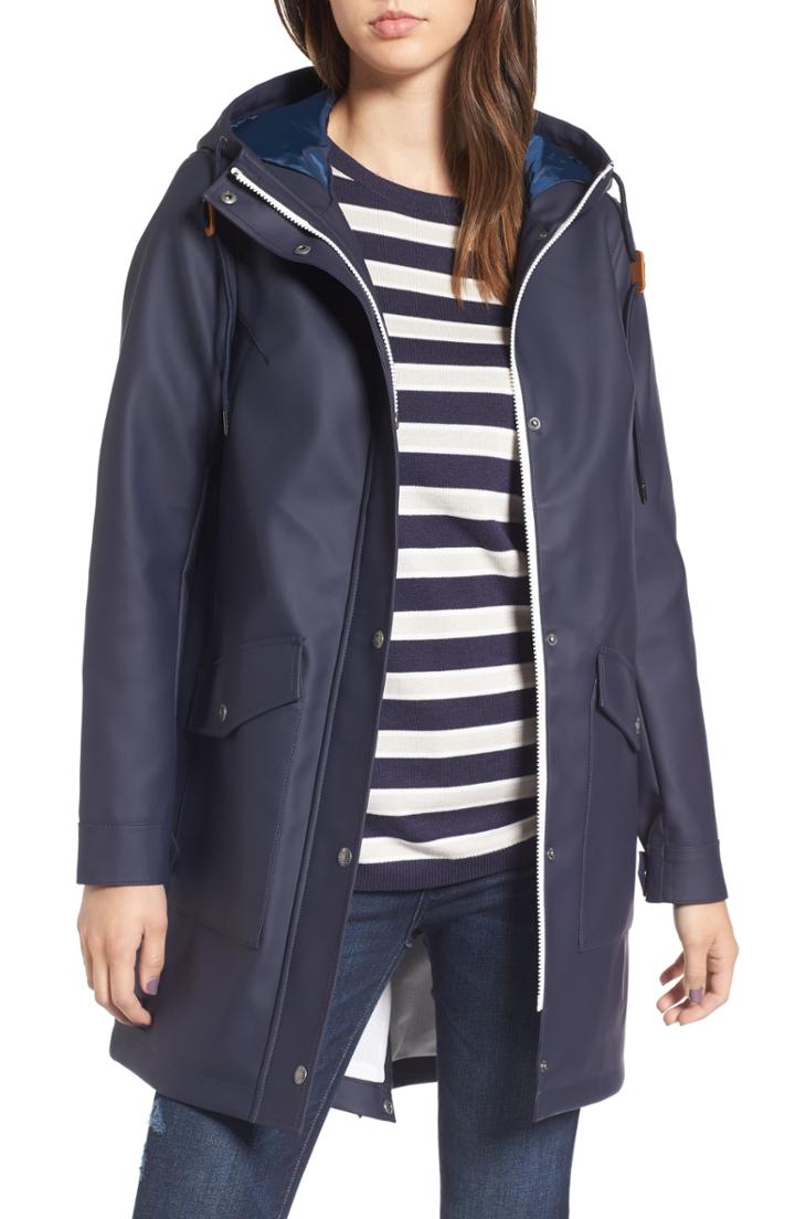 Women's Levi's Rain Jacket, Size - Blue