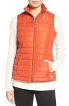 Women's Barbour 'brae' Quilted Vest Us / 8 Uk - Orange