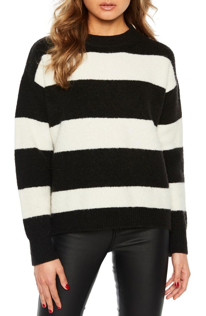 Women's Bardot Stripe Boxy Sweater