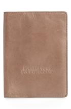 Hobo Quest Calfskin Leather Passport Wallet - Grey