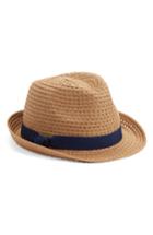 Women's Halogen Straw Trilby - Brown