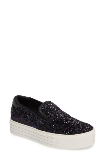Women's Kenneth Cole New York Joanie Slip-on Platform Sneaker M - Black