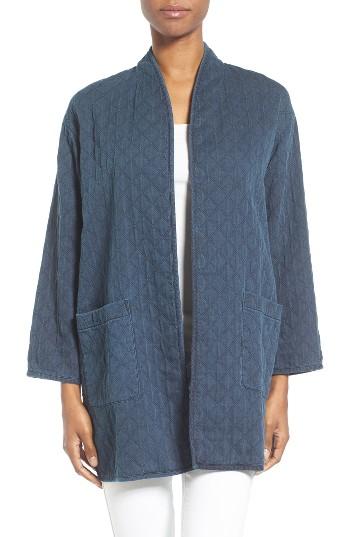 Women's Eileen Fisher Print Denim Jacket