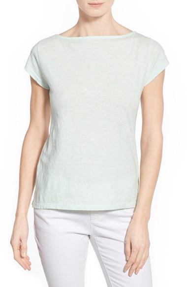 Women's Eileen Fisher Organic Cotton Bateau Neck Top