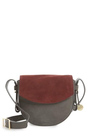 Skagen Lobelle Leather Saddle Bag - Grey