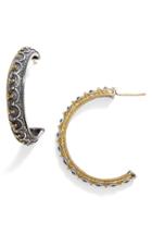 Women's Konstantino 'hebe' Crown Detail Hoop Earrings