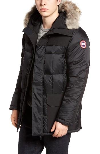 Men's Canada Goose Callaghan Genuine Coyote Fur Trim Slim Fit Down Parka
