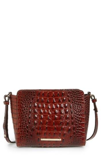 Brahmin Melbourne Carrie Leather Crossbody Bag - White