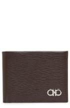 Men's Salvatore Ferragamo Revival 6cc Leather Billfold - Brown