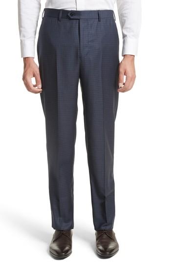 Men's Armani Collezioni G-line Trim Fit Check Wool Suit