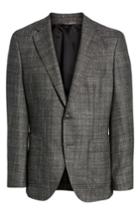 Men's Boss Janson Trim Fit Plaid Wool Blend Sport Coat