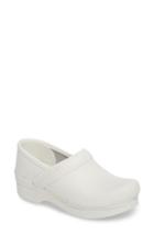 Women's Dansko Narrow Pro Clog .5-6us / 36eu M - White