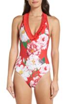Women's Ted Baker London Ceskala Iguazu One-piece Swimsuit - Red