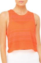 Women's Alo Track Crop Tank - Orange
