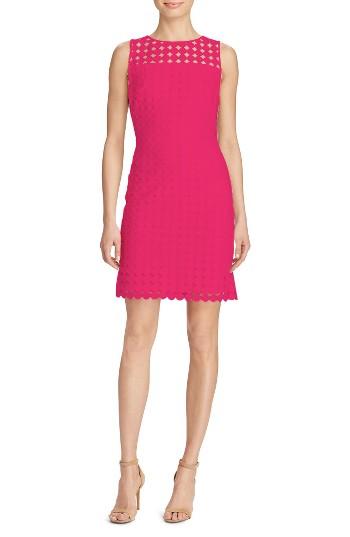 Women's Lauren Ralph Lauren Lace Sheath Dress - Pink