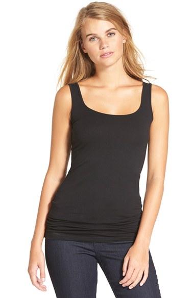 Junior Women's Bp. Double Scoop Tank - Black