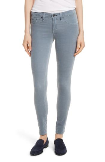 Women's Rag & Bone/jean Velvet Skinny Jeans - Blue