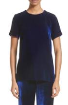 Women's St. John Collection Velvet Top - Blue