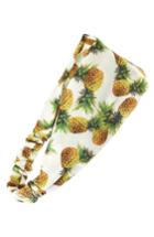 Women's Cara Pineapple Print Head Wrap -