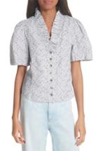 Women's La Vie Rebecca Taylor Meadow Floral Top - White
