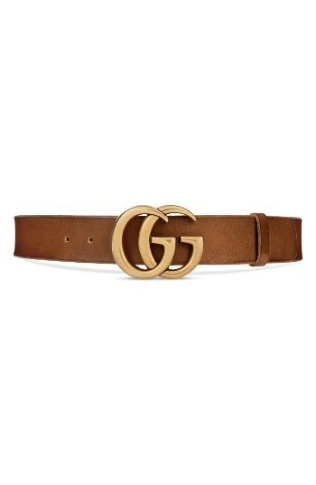 Women's Gucci Logo Leather Belt