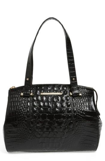 Brahmin Small Alice Melbourne Leather Satchel - Black