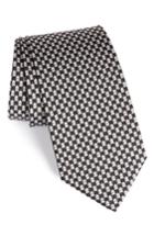 Men's Salvatore Ferragamo Frog Print Silk Tie, Size - Black