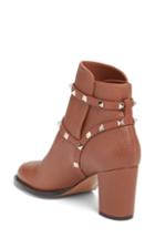 Women's Valentino Garavani Rockstud Bootie .5us / 35.5eu - Brown