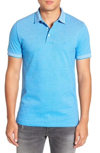 Men's French Connection Pique Polo - Blue
