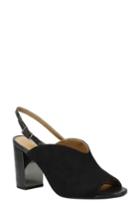 Women's J. Renee Maarya Block Heel Sandal .5 B - Black