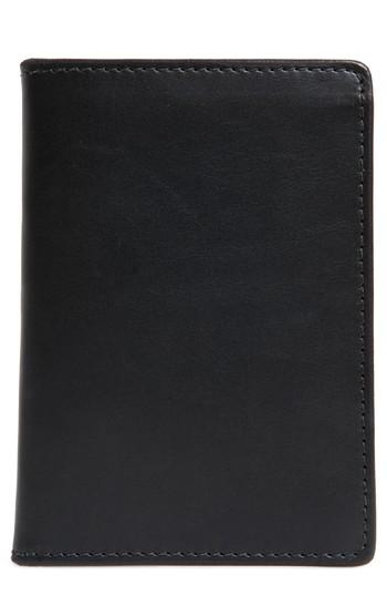 Men's Tanner Goods Leather Travel Wallet - Black