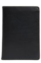 Men's Tanner Goods Leather Travel Wallet - Black