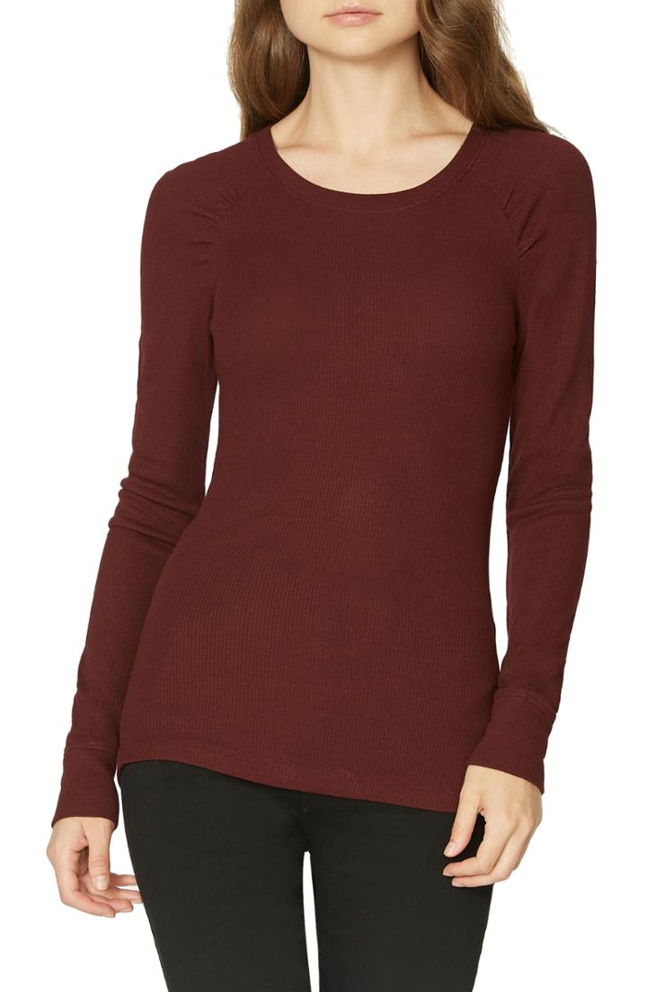 Women's Sanctuary Kenzie Thermal Pullover, Size - Red