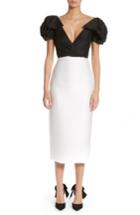 Women's Monique Lhuillier Puff Sleeve Mikado Sheath Dress